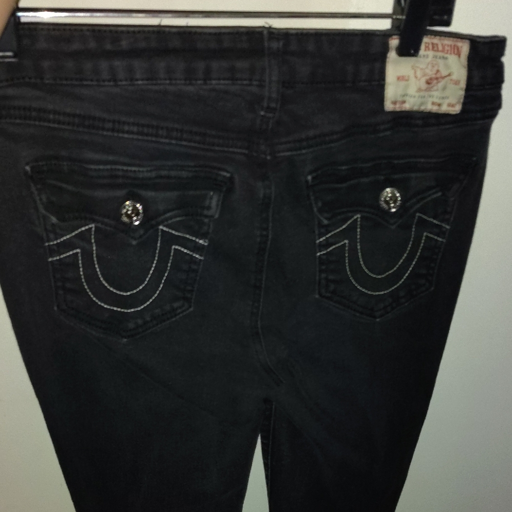 True Religion Women's Dark Gray Skinny Jeans